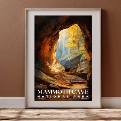 Mammoth Cave National Park Poster, Travel Art, Office Poster, Home Decor | S6 - image4